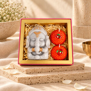 Baby Ganesha and Ladoo - Gift set